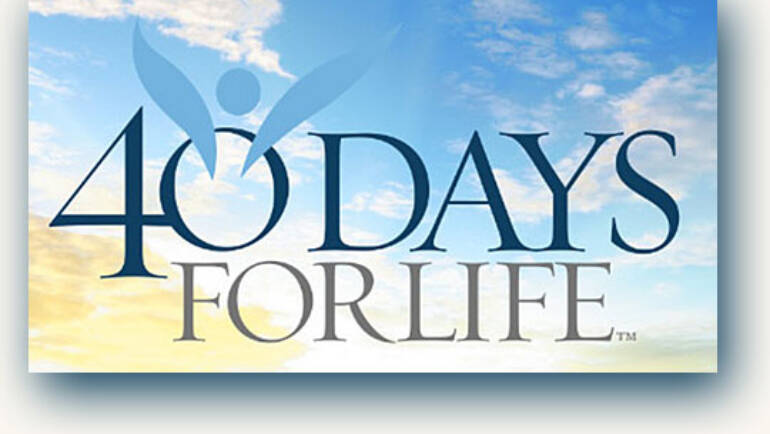 40 Days for Life Kickoff Rally<br>Spring 2020